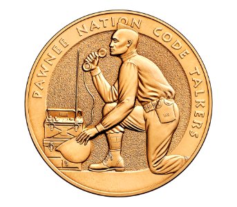 Pawnee Nation Congressional Gold Medal (front)