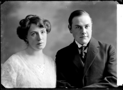 Pauline och John Brunius, porträtt - SMV - GB162