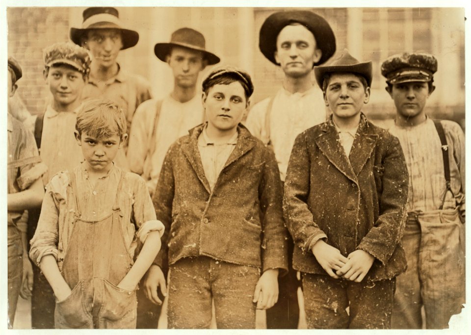 Payne Cotton Mill, Macon, Ga. Boy with hands in pockets been in mill 1 year. See label -538. LOC nclc.01632