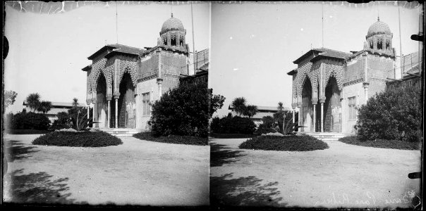 Pavelló d'estil àrab de l'Exposició Universal de 1888 al Parc de la Ciutadella (AFCEC BORDAS D 2938)