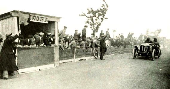 Paul Bablot, vainqueur de la Coupe des Voiturettes 1911 (La Vie au Grand Air du 1er juillet 1911, p.443)
