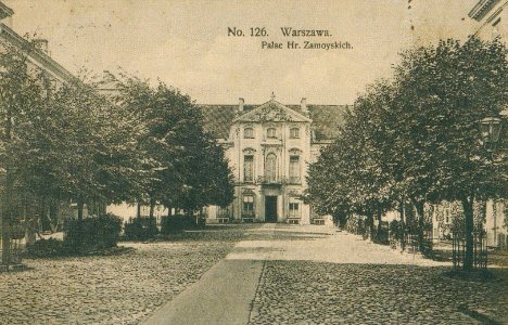 Pałac Czapskich w Warszawie 1908 photo