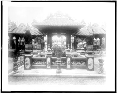 Pavilion of Cochinchine courtyard, Paris Exposition, 1889 LCCN94500800
