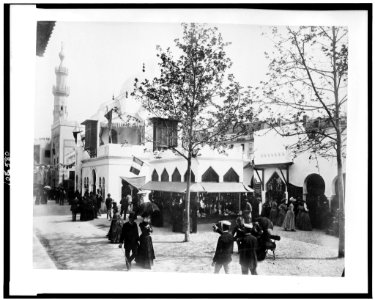 Pavilions of Morocco on a street in Cairo, Paris Exposition, 1889 LCCN92520967