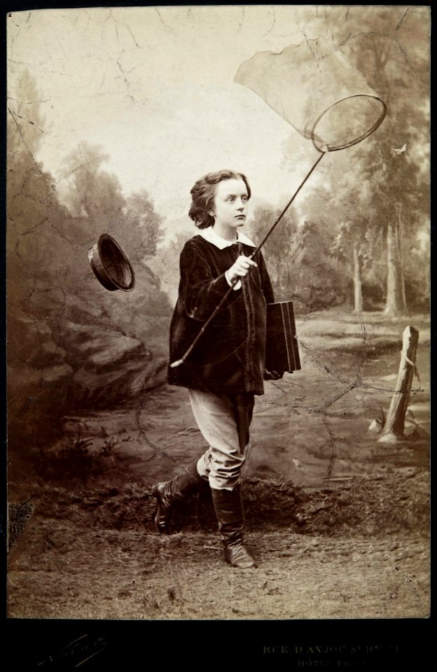 Paul Nadar à la chasse aux papillons Félix Nadar vers 1866