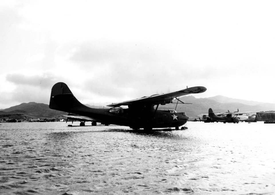 PBYs at flooded Adak air base 1942