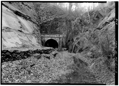 Paw Paw Tunnel North (downstream) Portal from HABS