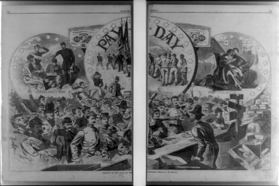 Pay-day in the Army of the Potomac - drawn by Mr. Homer. LCCN89706305