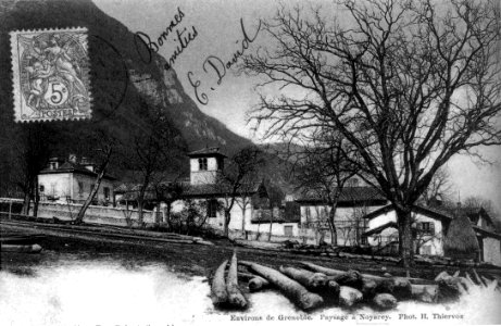 Paysage à Noyarey, 1906, p148 de L'Isère les 533 communes - phot H Thiervoz