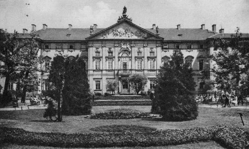 Pałac Krasińskich fasada od strony Ogrodu Saskiego przed 1937