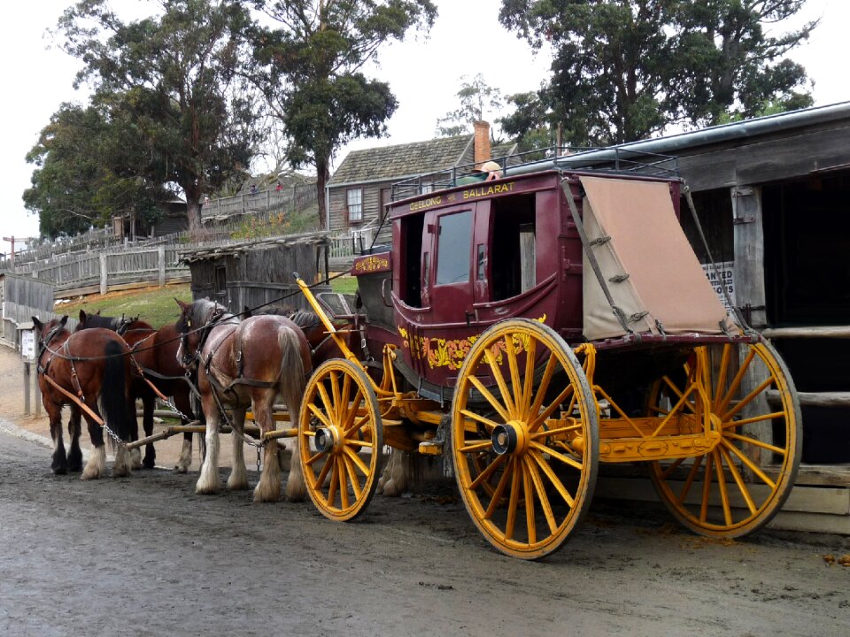 Cart early australian pioneer village