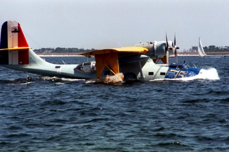 PBY taxiing at NAS Pensacola 1986