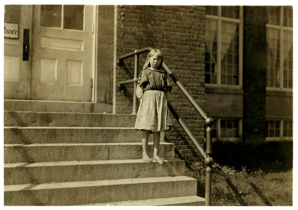 Pearl said she was 10 years old and helps her mother in the weave room of the Pickett Cotton Mill, High Point, N.C. She said her brother 8 years old helps too. LOC nclc.02694