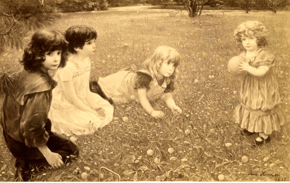 Paul Hoecker-Vier Geschwister-1885