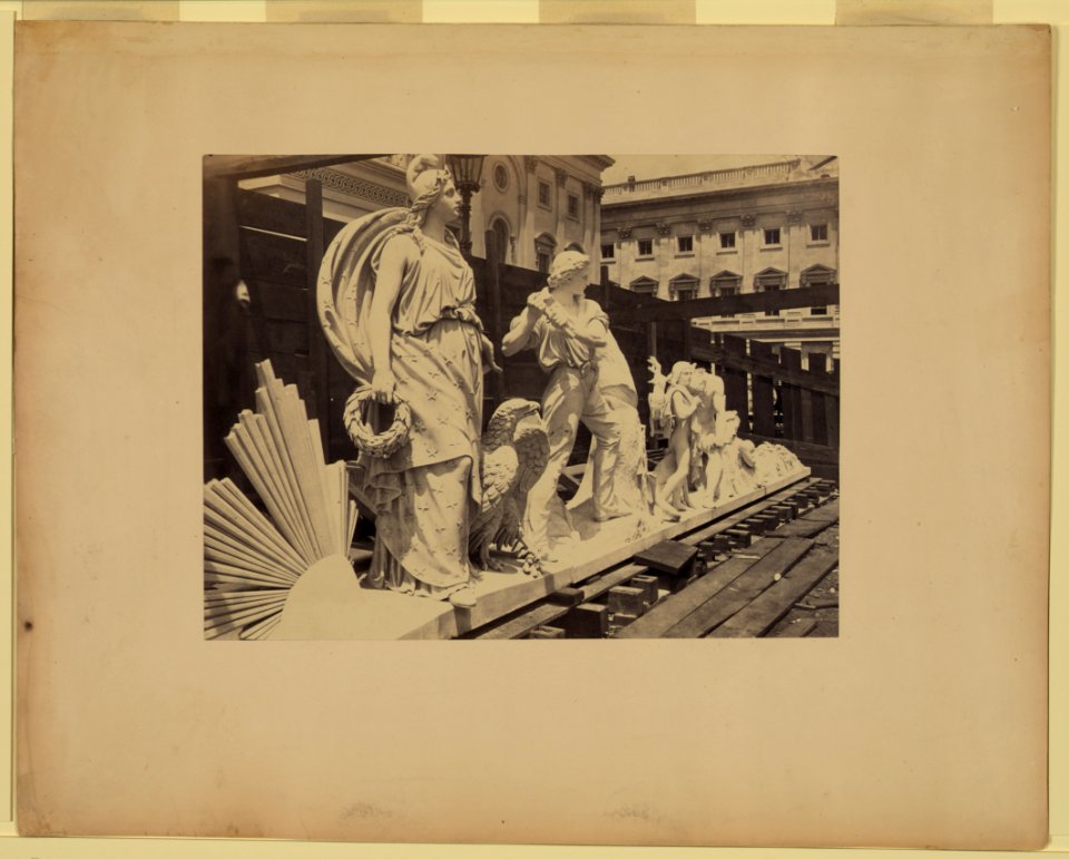 Pediment sculpture, U.S. Capitol LCCN2004680122