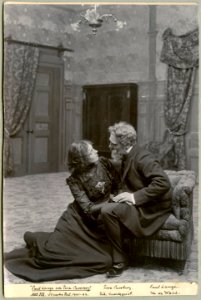Paul Lange och Tora Parsberg, Svenska teatern 1902. Föreställningsbild - SMV - H14 010
