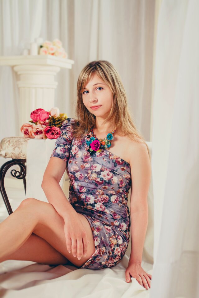 Girl blonde model