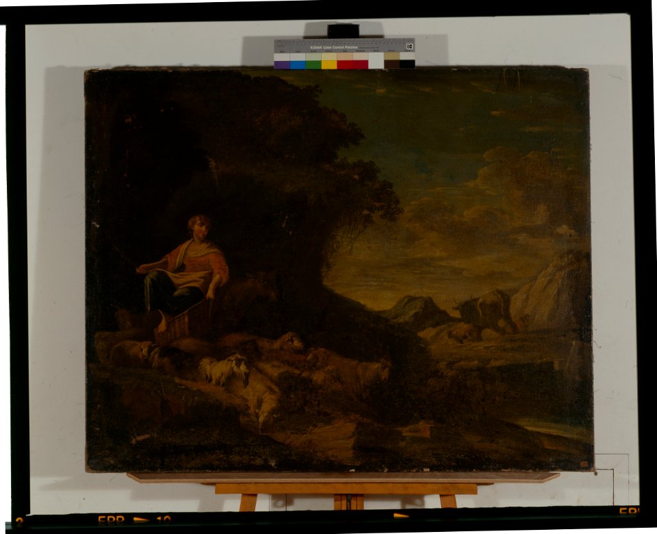 Paysage et animaux - anonyme - musée d'art et d'histoire de Saint-Brieuc, DOC D 183