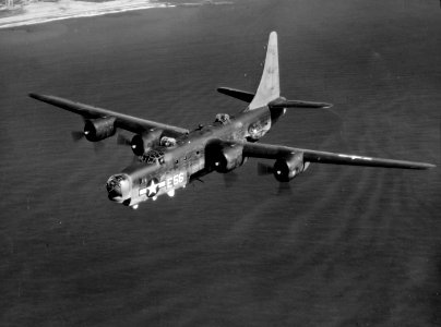 PB4Y-2 Privateer in flight 1945 front view