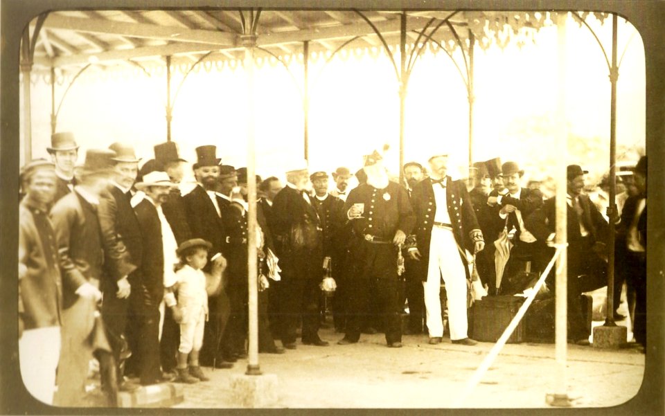 Pedro II of Brazil and Count of Eu 1886
