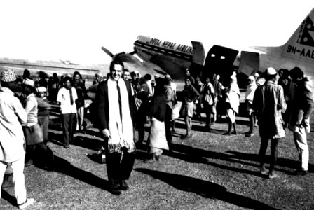 Peace Corps Director Sargent Shriver arrives in Nepal in 1964 - 030 NPL 042204-P00957