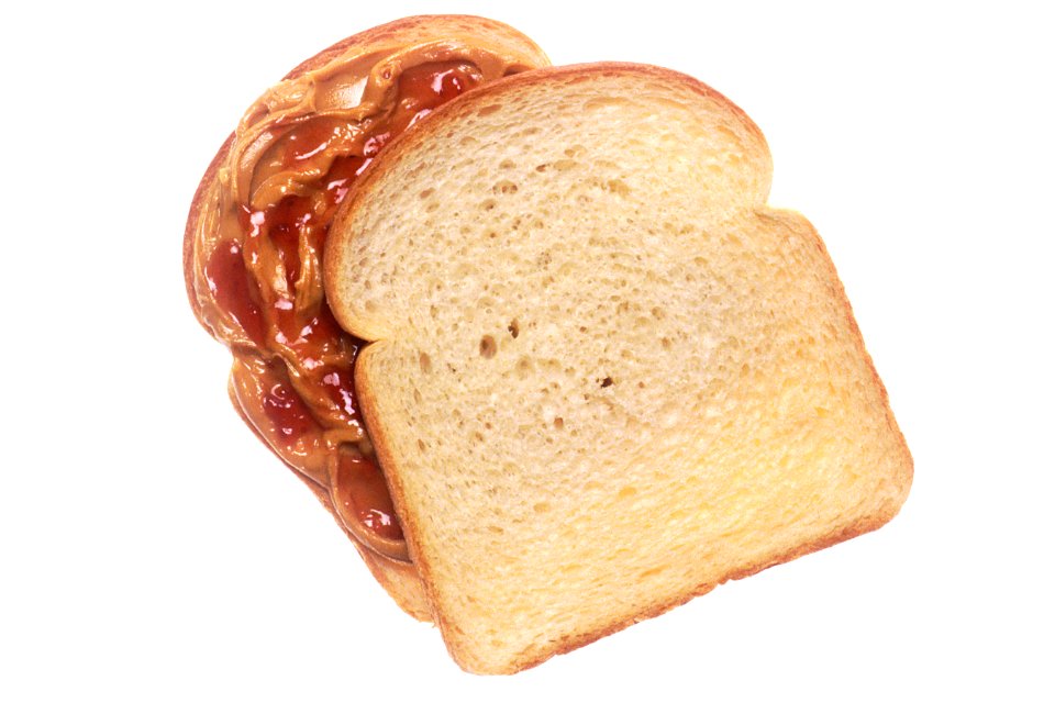 Peanut butter and jelly sandwich