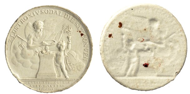 Penning t.g.v. het vijftigjarig bestaan van de Saturdagse krans, objectnr PA 2847