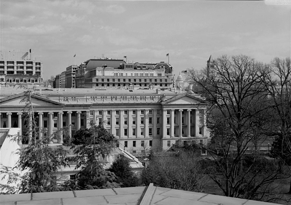 PENNSYLVANIA AVENUE FROM THE ROOF OF THE WHITE HOUSE