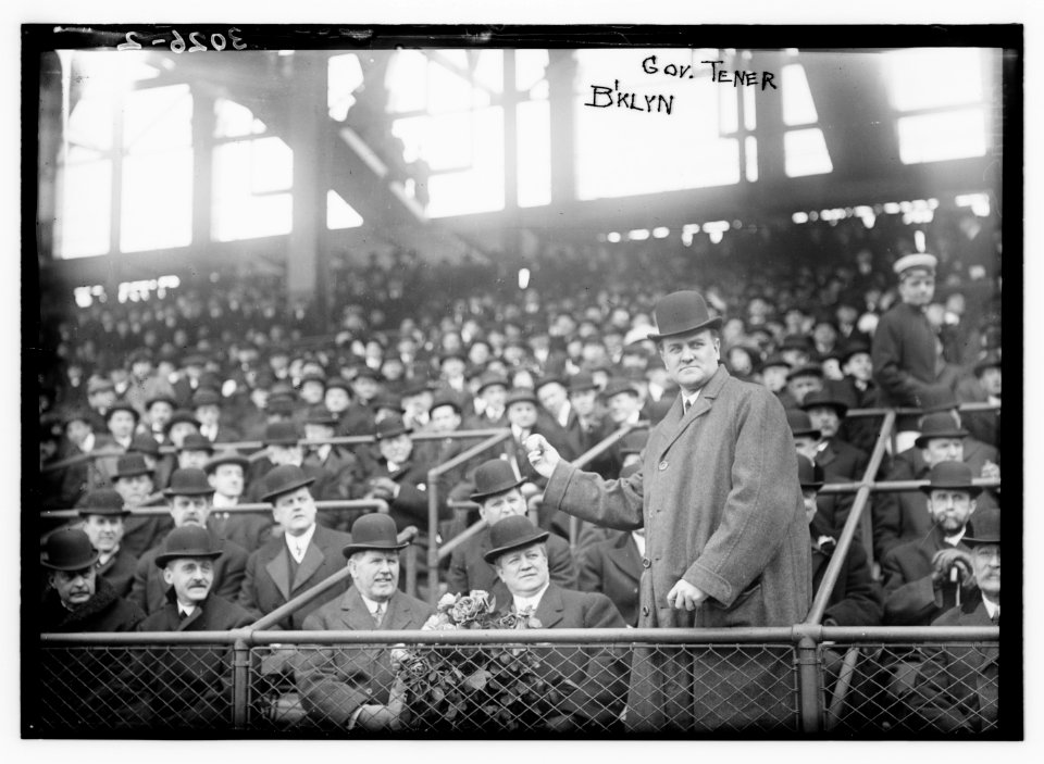 Pennsylvania Governor John K. Tener at Ebbets Field (baseball) LCCN2014695742