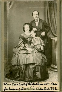 Pehr Gustaf & Emma Rådeström, porträtt - SMV - H7 092