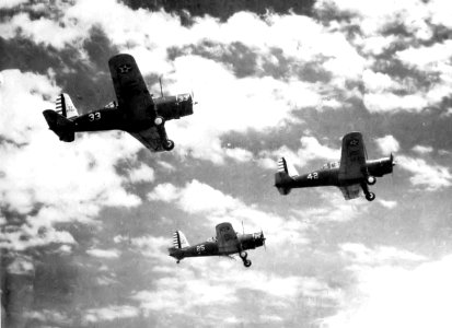 Pecos Army Airfield - Vultee BT-13 in a Three-Ship Formation