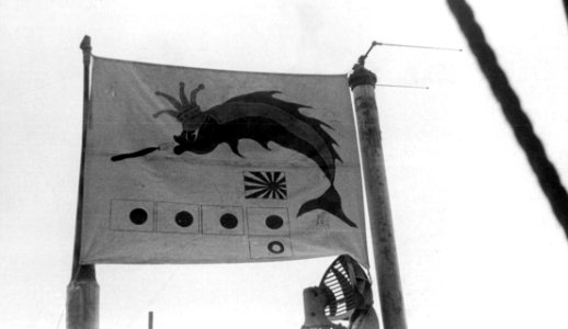 Pennant on USS Queenfish (SS-393) on 8 January 1945 (80-G-272810)