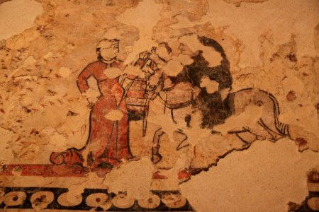 Peinture murale musée Barcelone détail 2