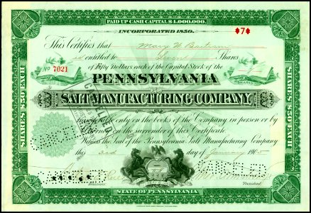 Pennsylvania Salt Manufacturing 1905