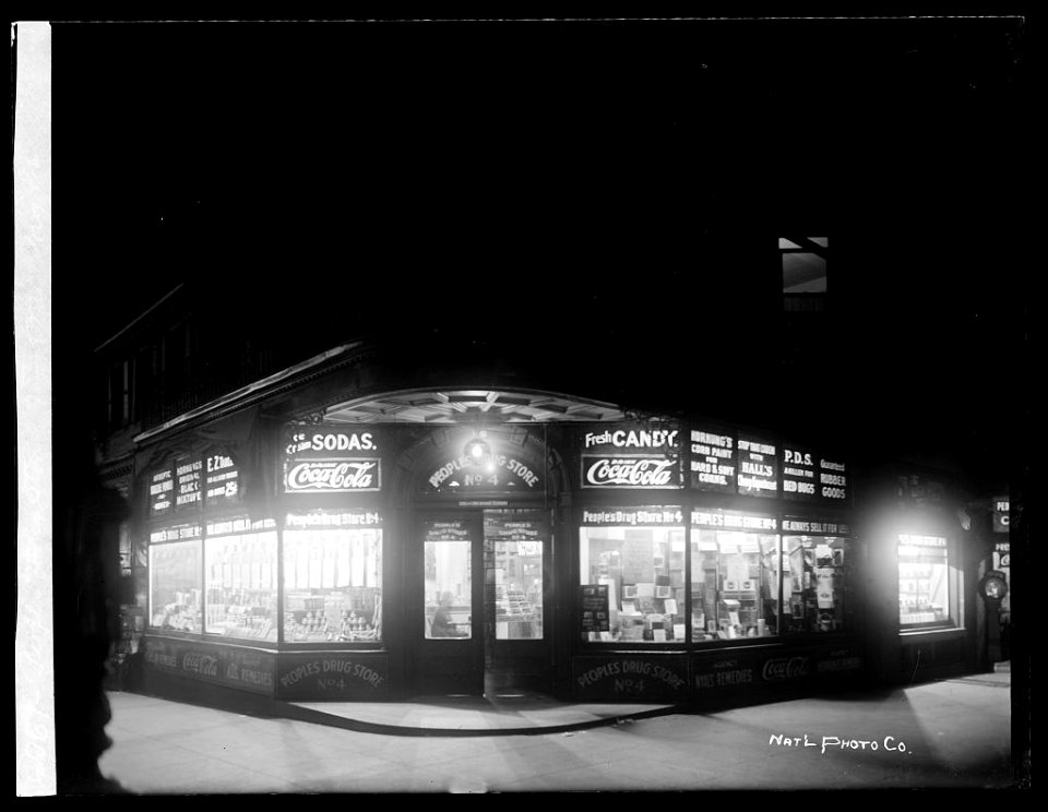 Peoples Drug Store, 7th & M, (Washington, D.C.), night LCCN2016851807