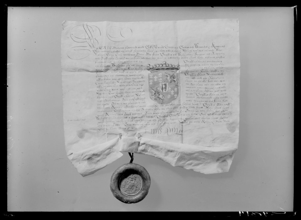Per Brahes grevebrev med sigill - Skoklosters slott - 78996