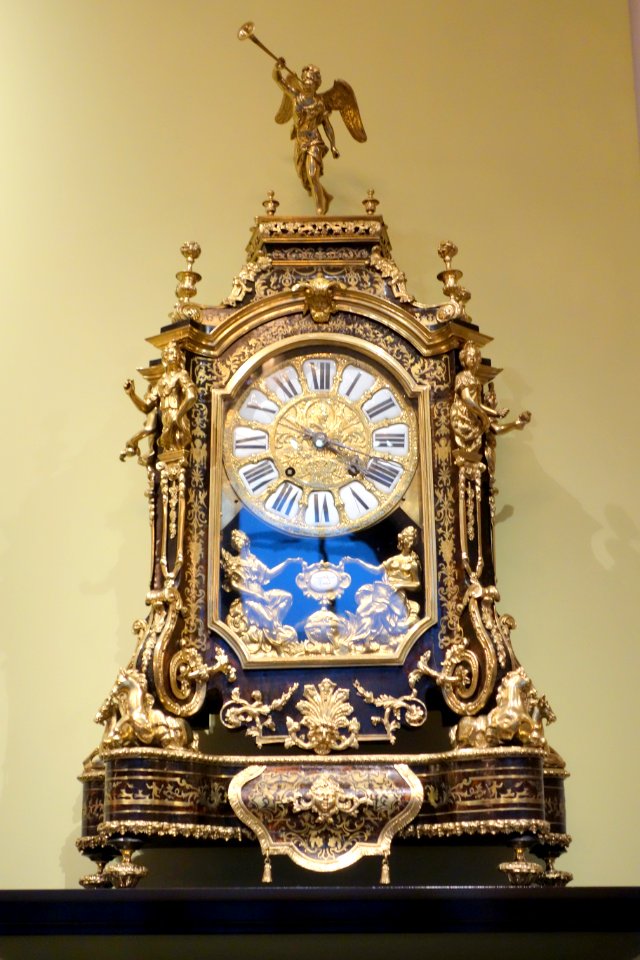 Pendule (wall clock) with boulle casing, Balthazar, Paris, c. 1720 - Mathematisch-Physikalischer Salon, Dresden - DSC07952