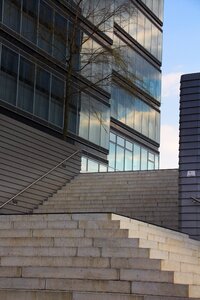 House facade lanxess stairs