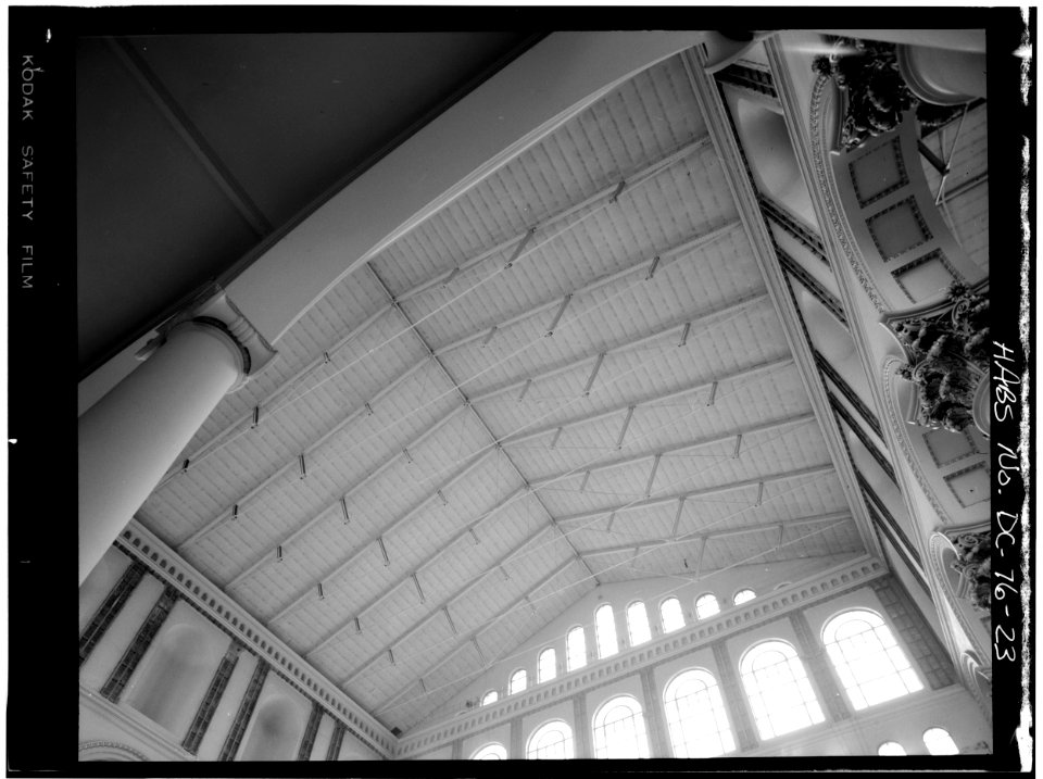 Pension Building INTERIOR, CLERESTORY, LOOKING SOUTH 026923pu