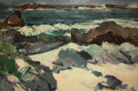 A Rocky Shore, Iona by Samuel Peploe