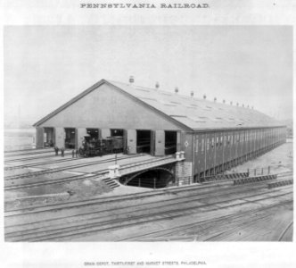 Pennsylvania Railroad advertising material- Grain depot, 31st and Market Sts., Phila. LCCN2005675945