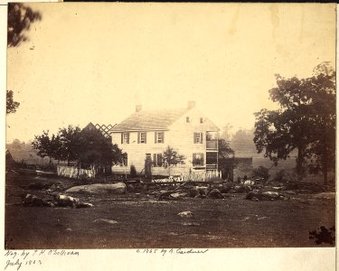 Pennsylvania, Gettysburg Battlefield, Trossel's (Trostle's) House. - NARA - 533316