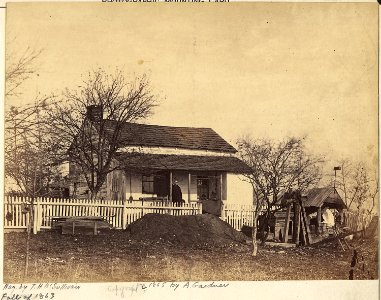 Pennsylvania, Gettysburg, Headquarters of the army of the Potomac during the Battle of Gettysburg. - NARA - 533317