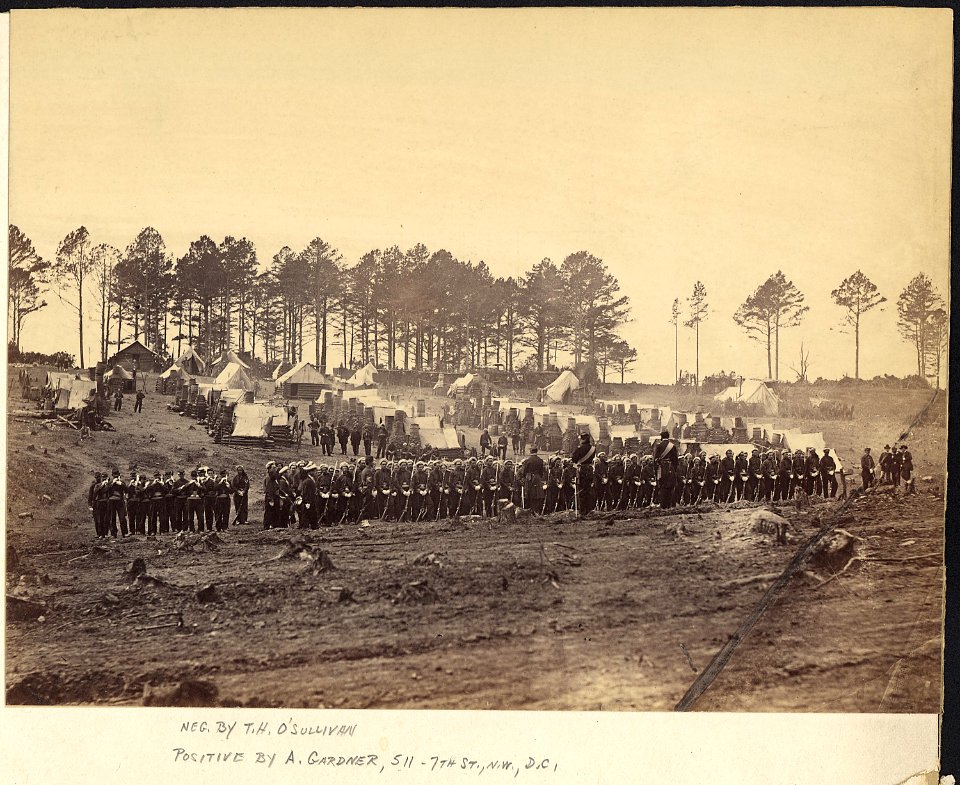 Pennsylvania, One Hundred and Fourteenth Regiment Pennsylvania Volunteers, Guard Mount, Headquarters Army of the... - NARA - 533329