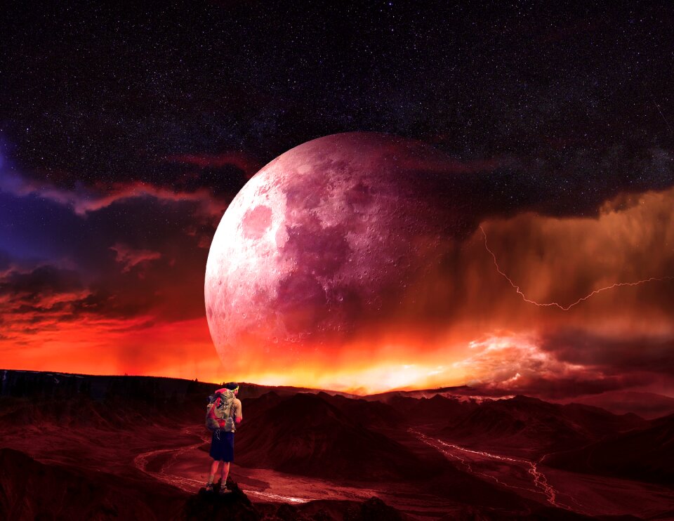 Planet exploration outdoors