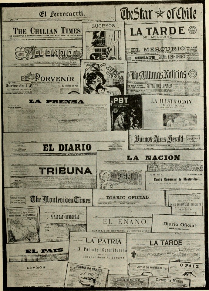 Periodicals of Chile, Argentina, Brazil, Uruguay, and Paraguay