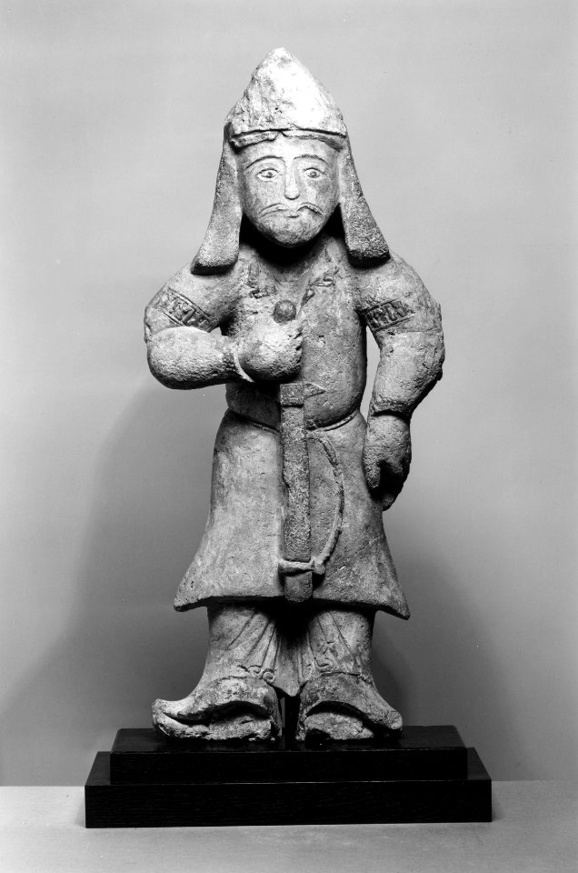 Persian - Standing Warrior Holding a Sword - Walters 241