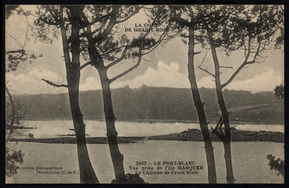 Penvénan - Port-Blanc depuis l'île Marquer - AD22 - 16FI7010