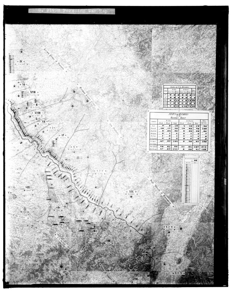 PERSHING WAR MAP LCCN2016861793