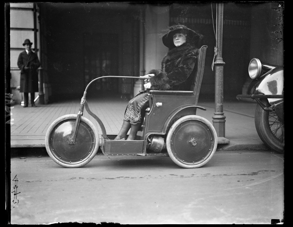 Person in three-wheeled vehicle LCCN2016891144